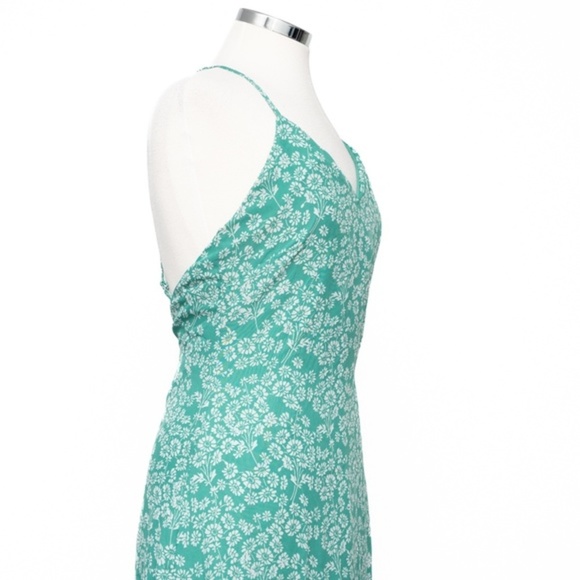 LULU'S. Green Floral Print Midi Dress - Picture 10 of 14